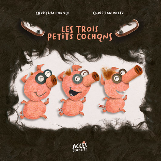Couverture de l'album jeunesse Les trois petits cochons de la collection Mes premiers Contes dès 3 ans d'Accès jeunesse.